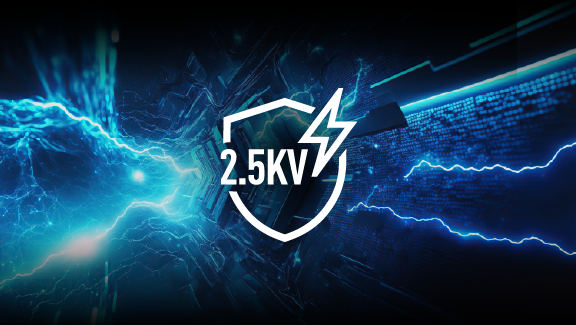 2.5kV 高压隔离设计,稳定可靠